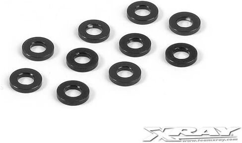 XRAY T2 Aluminum Shim 3x6x1.0mm Black (10) in Saudi Arabia