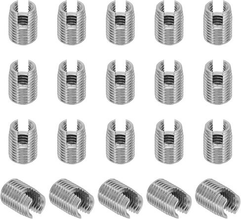 Self-Tapping Threaded Inserts, 20 Pcs M3 X M5 X 5Mm 303 Stainless Steel Thread A - Size: M6 X M9 X 12Mm in Saudi Arabia