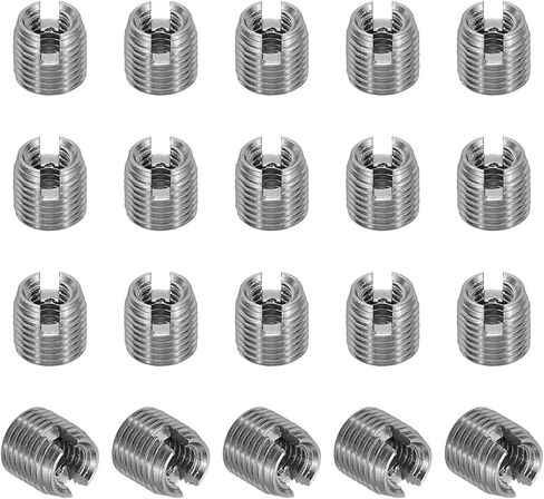 Self-Tapping Threaded Inserts, 20 Pcs M3 X M5 X 5Mm 303 Stainless Steel Thread A - Size: M3 X M5 X 5Mm in Saudi Arabia