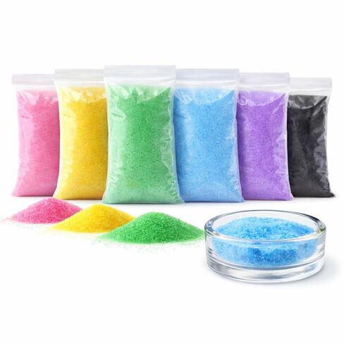 6 Pack 6.6lb Colorful Silica Sand Refill- Flame Control Sand for Facilities Arts Crafts Gardening Fire Pits Indoor Outdoor Urns Fireproof Decorative in Kuwait
