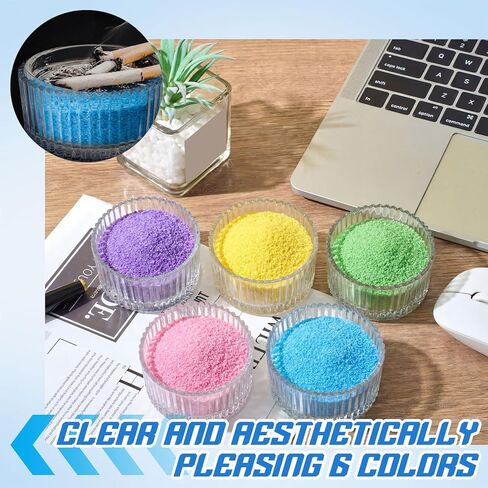 6 Pack 6.6lb Colorful Silica Sand Refill- Flame Control Sand for Facilities Arts Crafts Gardening Fire Pits Indoor Outdoor Urns Fireproof Decorative in Kuwait