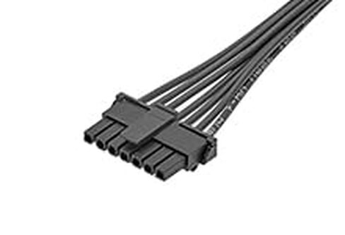 مجموعة كابلات Molex/Waldom، 145132-0710، Micro-Fit TPA-to-Micro-Fit TPA Off-The-Shelf (OTS) - صف واحد - طول 1.0 متر - 7 دوائر - أسود. (23 عنصر/عناصر) in Kuwait