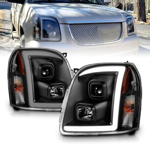 Amerilite لعام 2007-2014 GMC Yukon/Yukon XL Denali/Yukon Hybrid Chrome LED Tube Square Squar in Kuwait