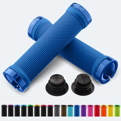 Bike Grips, Bike Handlebar Grips, Mountain Bike Grips Handlebar, MTB Grips, Bicycle Grips BMX Grips, Bicycle Handlebar Grips Handles for Adults. Ebike, MTB, Scooter, Lock on in Saudi Arabia