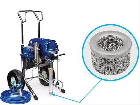 181-072 مرشح شاشة مصفاة مدخل مع 1 بوصة NPT خيط من الفولاذ المقاوم للصدأ لـ Ultra-Max 795 1095 1595 GMAX 3900 5900 Ultra 750 1000 1500 خرطوم شفط بخاخ الطلاء الهوائي in Kuwait