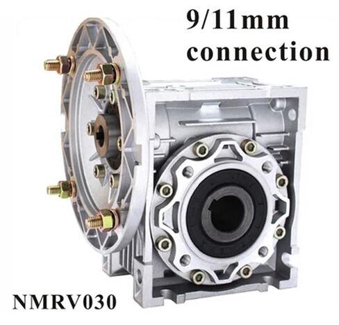 90 Degree Gearbox NMRV030 Worm Gear Speed Reducer 5:1-80 :1 for 9mm or 11mm Input Hole 0.06KW-0.18KW Motor(Ratio 60 to 1,IEC Flange 56B14) in Saudi Arabia
