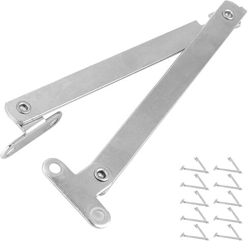 Cabinet Lift Up Strut Durable Metal Hinge Support for Cupboard Door Flap Stay with Plating Maximum Load 15KG 10PCS in Saudi Arabia