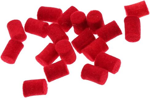 Baosity 20pcs Saxophone Bumper Felts Repair Parts for Alto Tenor Soprano Sax, Red in Saudi Arabia
