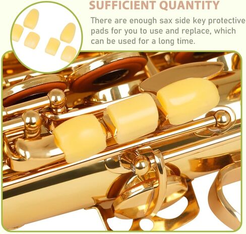 6pcs Silicone Saxophone Side Key Risers Saxophone Accessories Sax Right Hand Side Key Heightening Pads for Wind Instrument Maintenance in Saudi Arabia
