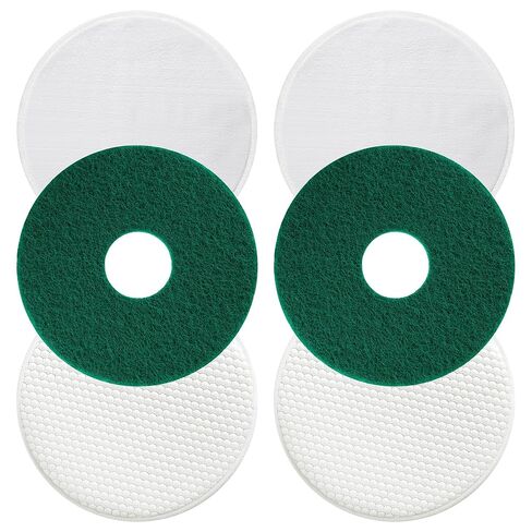 12" Floor Machine Pads Compatible with Oreck Commercial 550MC Orbiter Scrubber Machine, Microfiber Carpet Bonnet, Floor Buffer Pad for Deep Cleaning Tile(3 Pack,Stripper & Bonnet & Buffer) in Saudi Arabia
