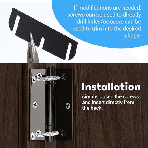 10 Pack Door Hinge Shims 3.5 Inch Door Hinge Spacers Hardware for Interior Door Alignment Easy Gap Filler to Fix Air Leaks Sticking Or Misaligned Doors Trimmable Hinge Spacers Repair Kit in Saudi Arabia