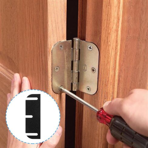 10 Pack Door Hinge Shims 3.5 Inch Door Hinge Spacers Hardware for Interior Door Alignment Easy Gap Filler to Fix Air Leaks Sticking Or Misaligned Doors Trimmable Hinge Spacers Repair Kit in Saudi Arabia