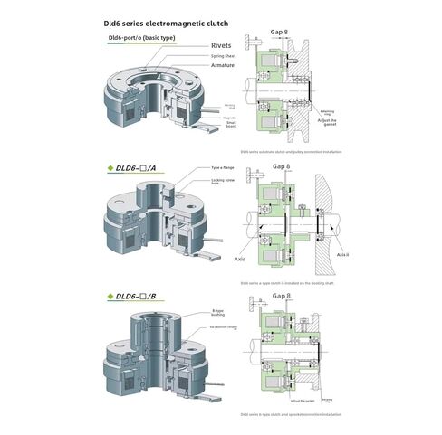 Electromagnetic Clutch DLD6-5 12W 24DVC 5NM in Saudi Arabia