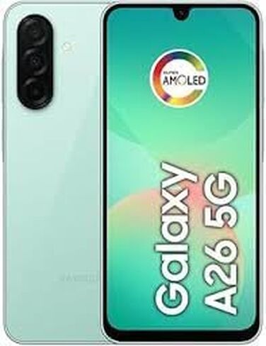 Samsung Galaxy A26 5G AI (لـ Tmobile Mint Tello & Global) (128GB + 6GB) إصدار LATINA NFC غير مقفل SM-A266M/DS 6.6 "120Hz 50MP TRIPLE (Black SM-A266MZKDTPA) in Kuwait