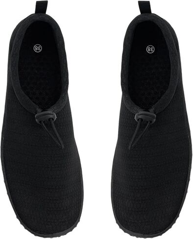 Women's Water Shoes Quick Dry Breathable Lightweight Swim Beach Pool River Sports Non-Slip Shoes Black in Saudi Arabia