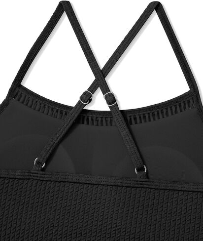 Girls Swimsuit Two Piece Cross Back Bikini Cutout Bathing Suit for Girls Adjustable Straps Swimwear 9-16Y in Saudi Arabia