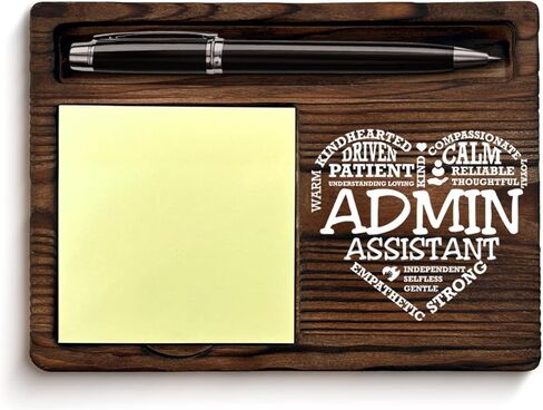 Administrative Professional Sticky Note Holder Administrative Professional Day Gifts for Secretary Admin Assistant Self-Stick Note Pad Holders Office Decor in Kuwait