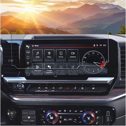 SXCY 2025 VW ID.BUZZ حامي الشاشة الزجاجية المدفوعة 12.9 بوصة لـ Volkswagen ID.BUZZ 2025 Accessories 2025 ID.BUZZ Navigation Touch Screen Protector in Kuwait