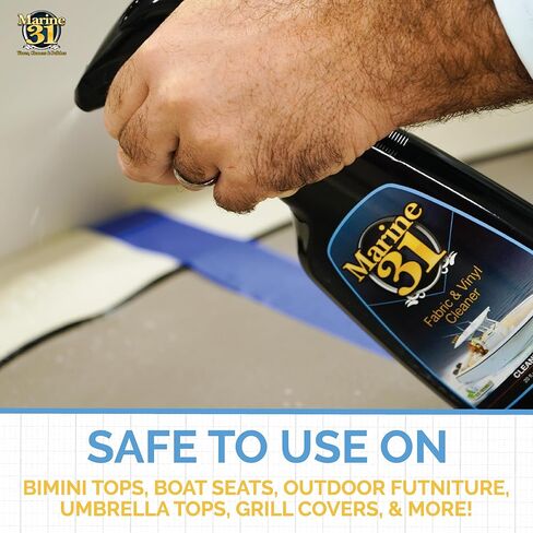 Marine 31 Fabric & Vinyl Cleaner | Removes Dirt & Stains from Marine Upholstery & Surfaces | Safe for Fabric, Vinyl & Canvas | Easy Spray-On Application | M31-410 in Kuwait