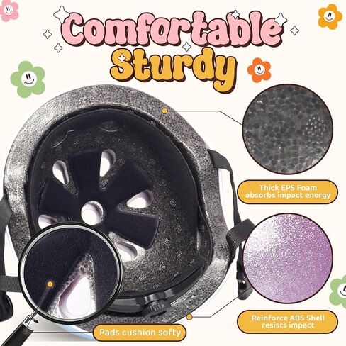 خوذة دراجة للأطفال الصغار، قابلة للتعديل للأطفال الأولاد والبنات، متعددة الرياضات والتهوية للدراجات سكوتر التزلج على الجليد in Kuwait