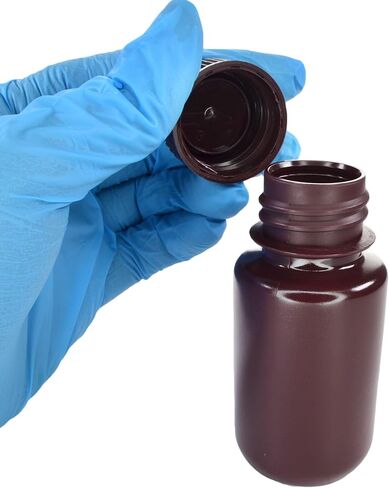 EISCO - عبوة مكونة من 12، 60 مل من زجاجات كاشف HDPE ذات الفم الواسع مع أغطية من البولي بروبيلين، غير معقمة، مانعة للتسرب، مقاومة للمواد الكيميائية، حماية من الأشعة فوق البنفسجية، استخدام في المختبر، مثالية للتخزين الحساس للضوء in Saudi Arabia