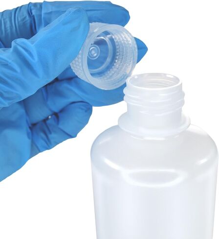 EISCO - Pack of 12, 125mL Narrow Mouth LDPE Translucent Reagent Bottles with Polypropylene Caps, Non-Sterile, Leak-Proof, Chemical Resistant Laboratory Storage Bottles, -100 to 80°C Temperature Range in Saudi Arabia