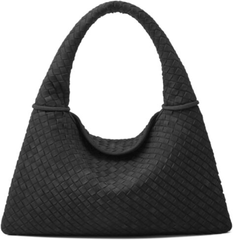 Suede Woven Hobo Bags Purses for Women Woven Leather Bag Vintage Tote Bag Retro Handbag Satchel 2025 in Kuwait