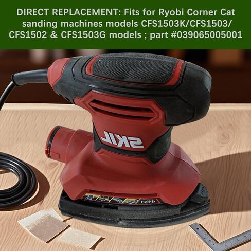 2 Pack 039065005001 Replacement Sanding Pad for Ryobi Corner Cat Sander, Mouse Pad Backing Platen Compatible with CFS1503K CFS1503 CFS1502 in Kuwait