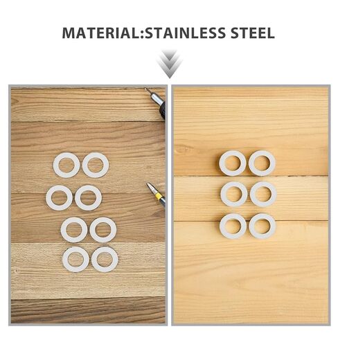 Vaguelly 100pcs Door Knob Washers: Thin Stainless Steel Door Handle Washers - Spacer Shims Gasket for Knob Handle Stabilization Enhanced Durability Safety in Saudi Arabia