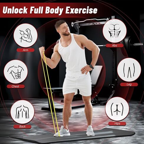 Resistance Bands for Working Out, 4-Level Pull Up Assistance Bands, Exercise Bands for Women & Men, Stretch Workout Bands for Full-Body Training, Fitness, Physical Therapy, Pull Up Bands at Home, Gym in Saudi Arabia