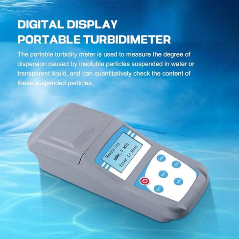 Portable Turbidity Meter - Handheld Turbidimeter with Backlight LED Display for Testing Liquid Turbidity - Easy to Use and Accurate Analyzer in Saudi Arabia