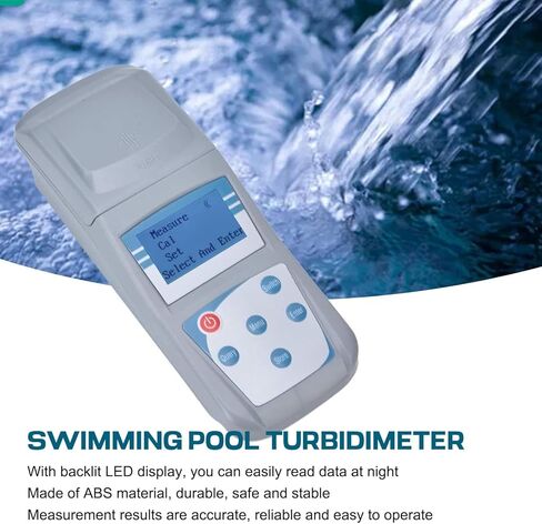 Portable Turbidity Meter - Handheld Turbidimeter with Backlight LED Display for Testing Liquid Turbidity - Easy to Use and Accurate Analyzer in Saudi Arabia