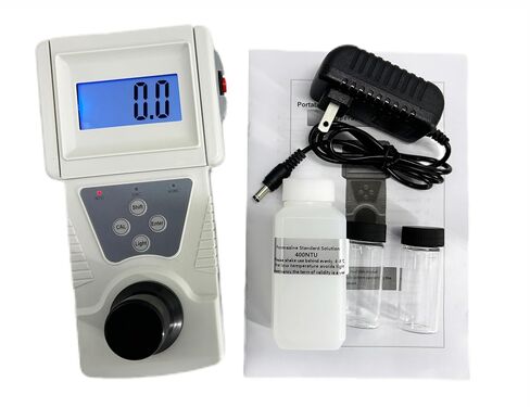 Portable Turbidity Meter Lab Turbidimeters with Formazine Standard Turbidity Solution Measuring Principle 90° Scattered Light Measurement Range 0-200 NTU Minimum Indication 0.1 NTU in Kuwait