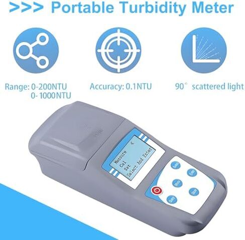 مقياس التعكر المحمول لفحص تعكر السوائل، مقياس التعكر الرقمي المحمول، دقة الضوء المبعثر 90 درجة 0.1 مع إضاءة خلفية لصناعة النبيذ 0-200NTU in Kuwait