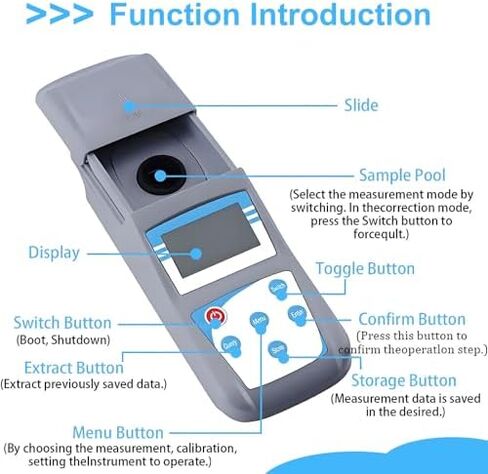 مقياس التعكر المحمول لفحص تعكر السوائل، مقياس التعكر الرقمي المحمول، دقة الضوء المبعثر 90 درجة 0.1 مع إضاءة خلفية لصناعة النبيذ 0-200NTU in Kuwait