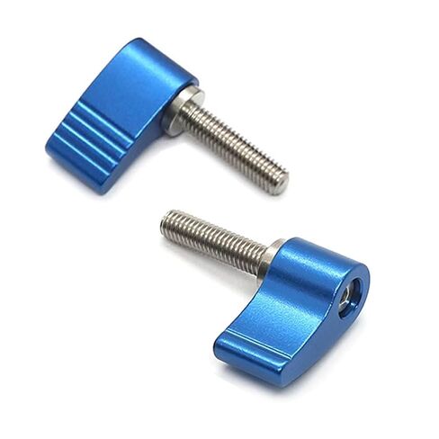 مسامير M6 مع مقبض الإبهام مسامير الذكور خيوط الدورية المقبض قابل للتعديل الإبهام المسمار الدورية المقبض مع جناح واحد 2 قطعة in Kuwait