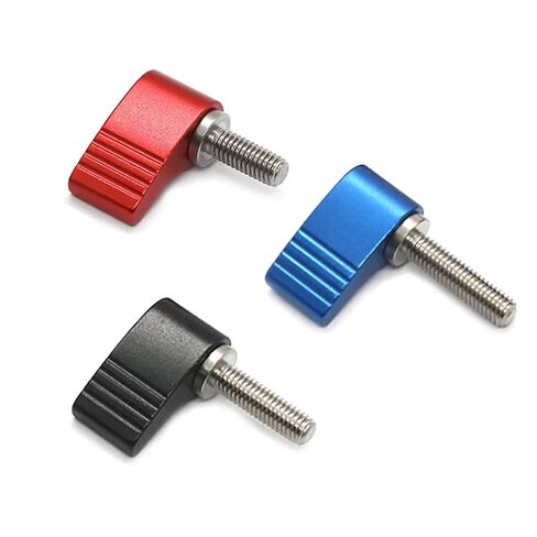 M6 Screws with Handle Thumb Screws Male Threading Rotating Knob Adjustable Thumb Screw Rotating Knob with Single Wing 2pcs in Saudi Arabia