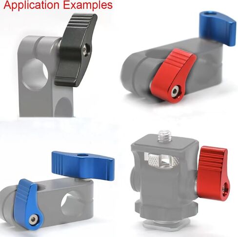M6 Screws with Handle Thumb Screws Male Threading Rotating Knob Adjustable Thumb Screw Rotating Knob with Single Wing 2pcs in Saudi Arabia