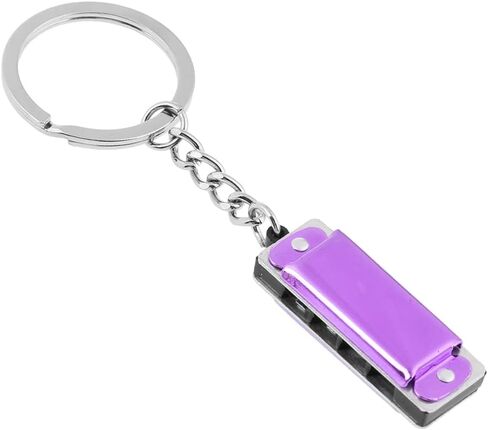 Colorful Harmonica Keychain Harmonica 8 Tone 4 Holes for Key Chain for Key 3.6 x1.2 x 0.8cm for Kids Toy in Kuwait