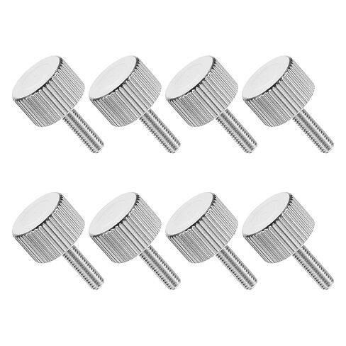 MECCANIXITY 4 PCS M3x12mm Flat Knurled Head Thumb Screws,Solid Carbon Steel Fully Threaded Thumbscrew Bolts Fasteners for Lighting Household Appliances Electronic Equipment, Black in Saudi Arabia