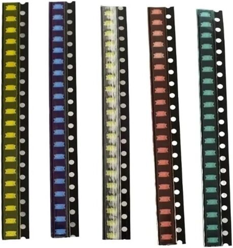 100 قطعة 1206 ديود SMD LED ديود مجموعة صمام ثنائي باعث للضوء مجموعة متنوعة للإضاءة DIY أحمر أبيض أصفر أخضر أزرق (5 ألوان × 40 قطعة) in Saudi Arabia
