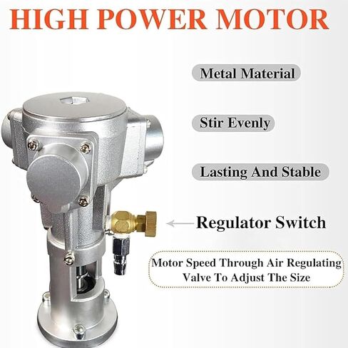 Pneumatic Agitator IBC Mount for IBC Tank, Paint Agitator, Paint Stirring Machine, Mixing Rod Length 90CM, Impeller Diameter 25cm/40cm, Folding Propeller, with Support Hanger, S400 in Saudi Arabia