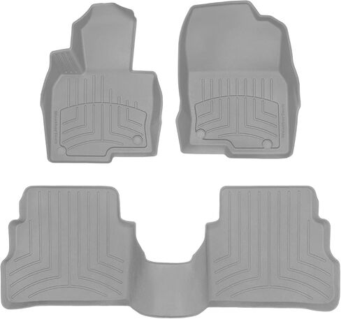 WeatherTech FloorLiner HP Custom Fit Floor Mats for Toyota RAV4 Prime, Venza, RAV4 Hybrid - 1st & 2nd Row (441516-1-3IM), Black in Saudi Arabia