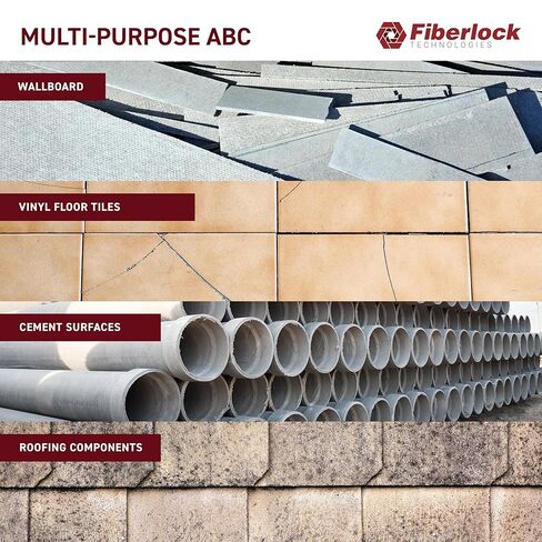 مركب ربط الأسبستوس Fiberlock ABC، أبيض فاتح، 5 جالون، محلول تخفيف الأسبستوس الهش، مخفف بالماء لتطبيقات متعددة الاستخدامات، غير قابل للاشتعال، يلبي متطلبات وكالة حماية البيئة in Saudi Arabia