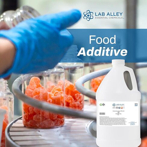 Lab Alley PEG 400 درجة الغذاء (FCC، USP)، سائل بولي إيثيلين جلايكول، معتمد كحلال، آمن للطعام ومستحضرات التجميل، 1 جالون in Kuwait