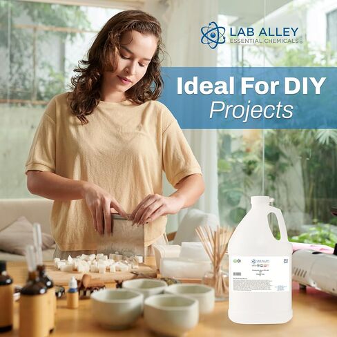 Lab Alley PEG 400 درجة الغذاء (FCC، USP)، سائل بولي إيثيلين جلايكول، معتمد كحلال، آمن للطعام ومستحضرات التجميل، 1 جالون in Kuwait