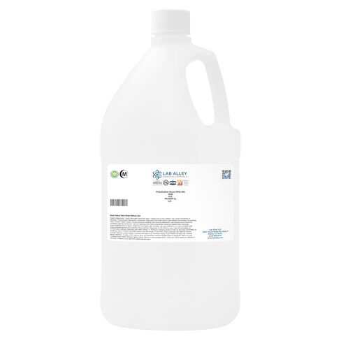 Lab Alley PEG 400 Food Grade (FCC, USP), Polyethylene Glycol Liquid, Halal Certified, Food & Cosmetic Safe,1 Gallon in Kuwait