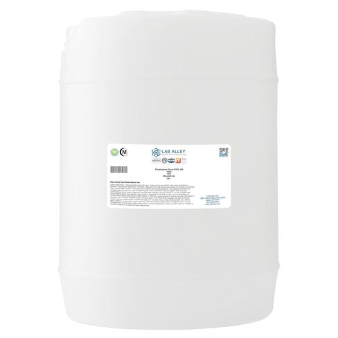 Lab Alley PEG 400 درجة الغذاء (FCC، USP)، سائل بولي إيثيلين جلايكول، معتمد كحلال، آمن للطعام ومستحضرات التجميل، 1 جالون in Kuwait