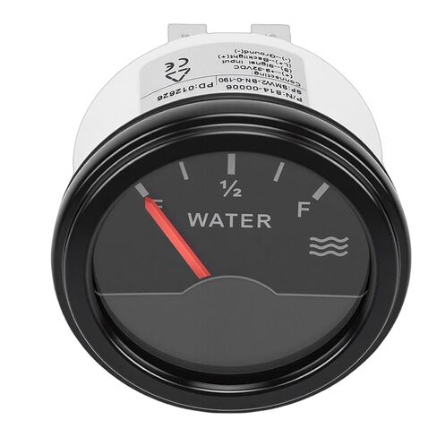 52mm Pointer Water Level Gauge Indicator, Universal Boat Fuel Gauge, Boat Water Gas Level Tank Meter 9-32V 0-190, Ideal for Trucks, RV & Generators in Kuwait