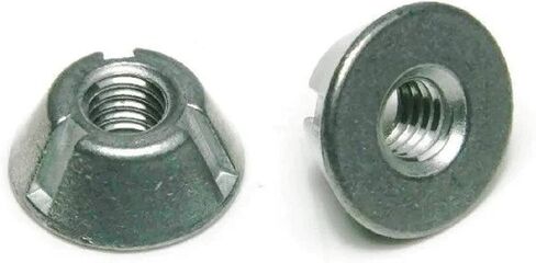 Tri-Groove Tamper Proof Security Nuts Zamak 5 Zinc 1/4"-20 - QTY 250 in Saudi Arabia